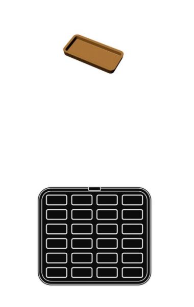 PLATE 4 – rectangular moulds for Pavoni Professional’s Cookmatic and Cookmatic Special
