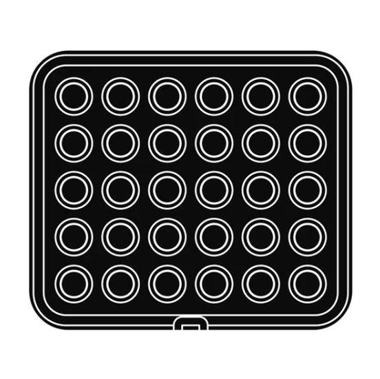 PLAQUE 42 - empreintes rondes pour Cookmatic et Cookmatic Special de Pavoni Professional