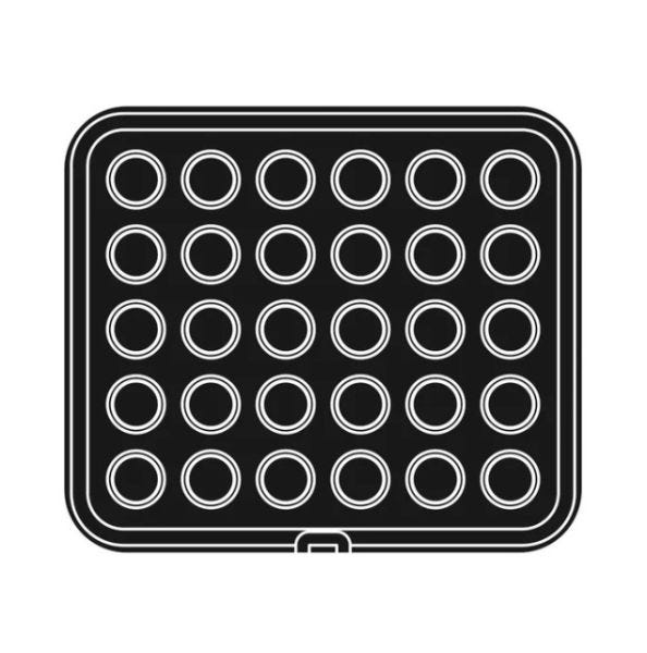 PLATE 46 – round moulds for Pavoni Professional’s Cookmatic and Cookmatic Special