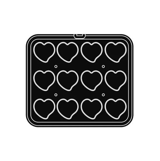 PLATE 59 – heart-shaped mould for Pavoni Professional’s Cookmatic and Cookmatic Special