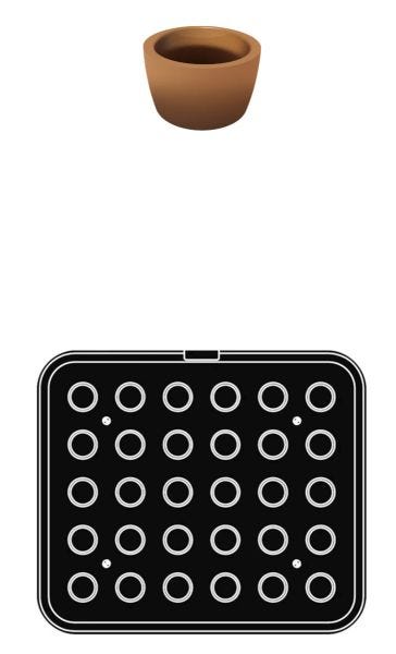PIASTRA 9 - impronte tonde per Cookmatic e Cookmartic Special di Pavoni Professional