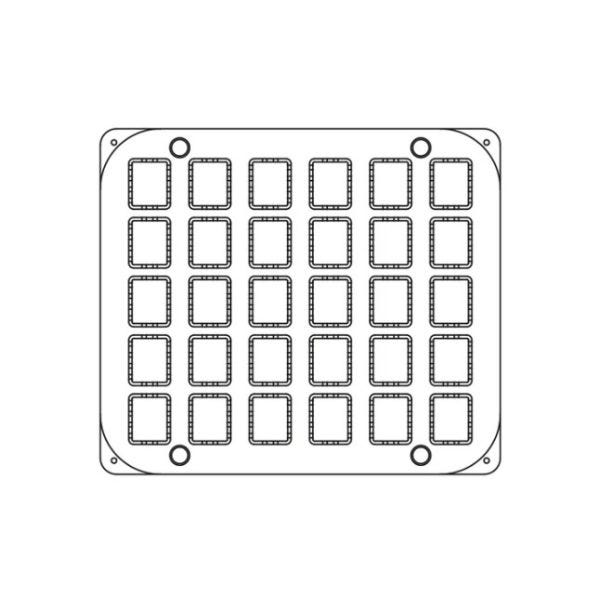 PIASTRACHOUX02 - plaque cylindriques pour Cookmatic et Cookmatic Special de Pavoni Professional
