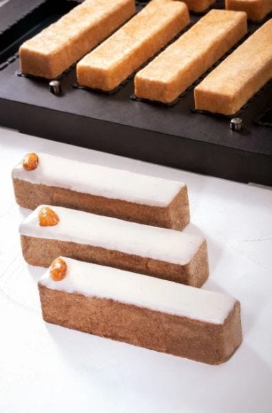 PIASTRACHOUX03 - Eclaire stondato per Cookmatic e Cookmartic Special di Pavoni Professional