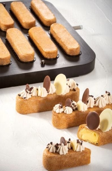 PIASTRACHOUX04 - Eclaire stondato per Cookmatic e Cookmartic Special di Pavoni Professional