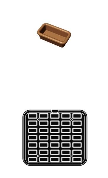 Q PLATE – rectangular moulds for Pavoni Professional’s Cookmatic and Cookmatic Special