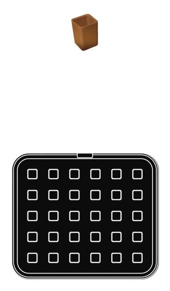 Plaques carrées S05 pour Cookmatic Special par Pavoni Professional