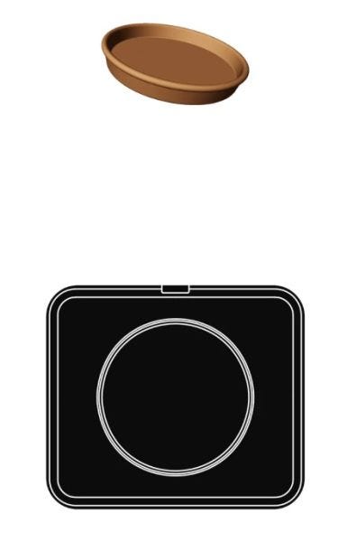 PIASTRA V - impronta rotonda per Cookmatic e Cookmartic Special di Pavoni Professional