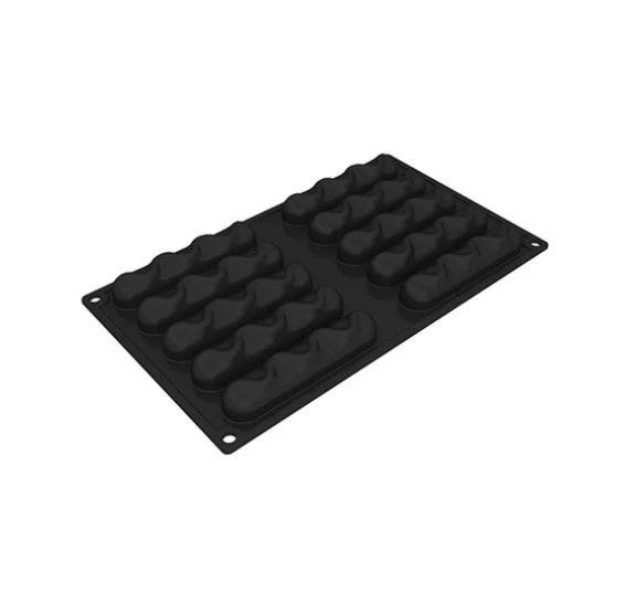 3D Pavoflex silicone mould SAND Fusto 300 x 175 mm - 10 indents 115 x 24 x h 20 mm - vol. 38