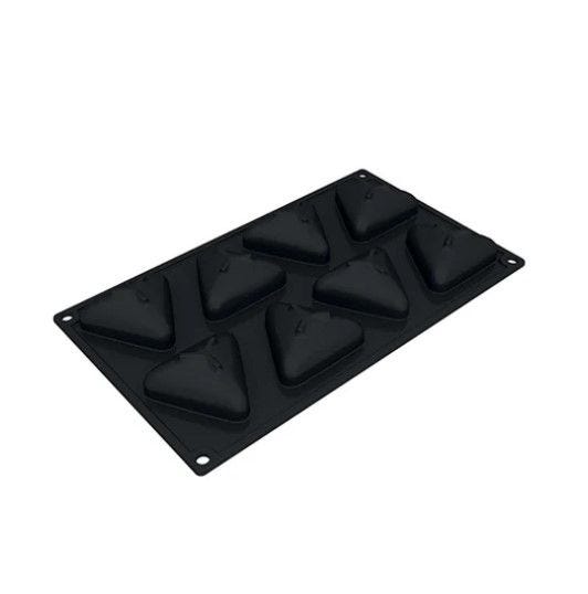 3D Pavoflex silicone mould PYRAMID Fusto 300 x 175 mm - 8 indents 66 x 60 x h 28 mm - vol. 46