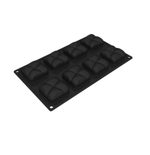 Stampo Pavoflex 3D in silicone ROCK Fusto 300 x 175 mm - 8 impronte 55 x 55 x h 23 mm - vol. 54