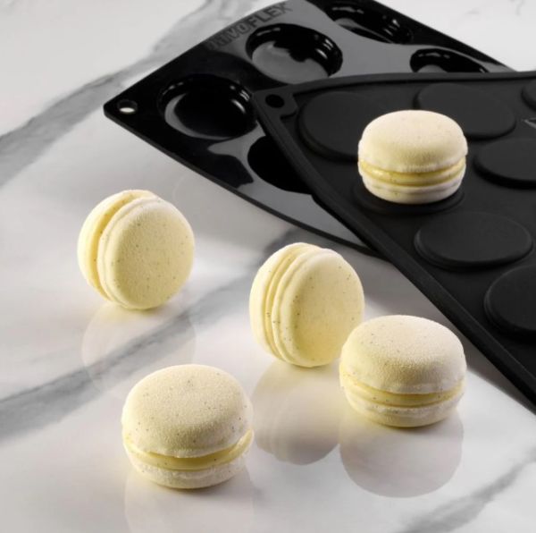 Kit di 2 stampi in silicone MINI MACARON di Pavoni Professional  