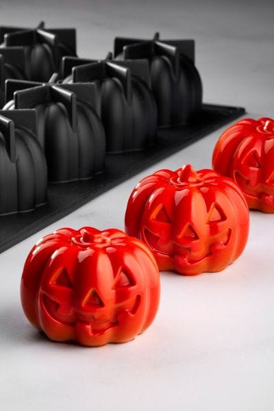 Stampo in silicone per monoporzione PUMPKIN di Pavoni Professional