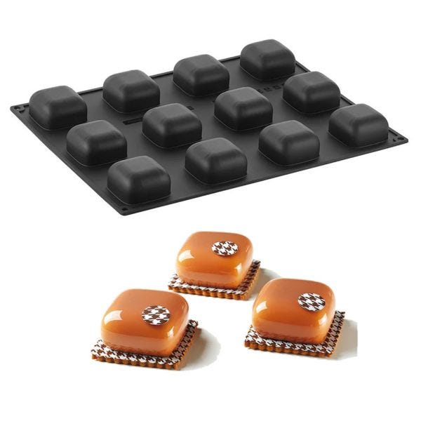 Moule en silicone Pavoflex 3D MISTER - 12 empreintes de Pavoni Professional