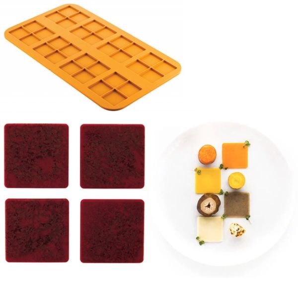 Carré 4.0: moule en silicone par Silikomart Professional