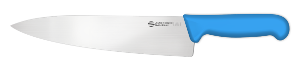 Chef's knife 26 cm with blue handle from the Supra line by Ambrogio Sanelli