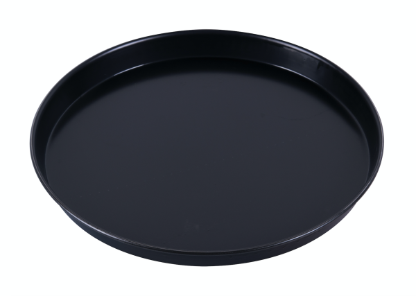 Moule rond pour pizza en fer bleu Hauteur 2,5 cm.