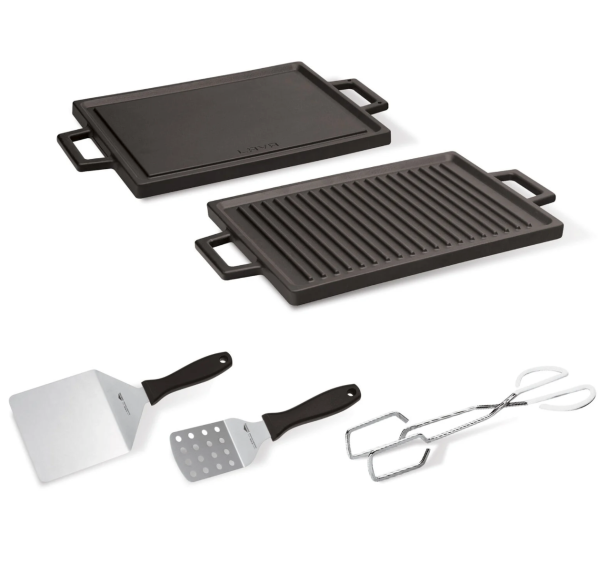 Enamelled Cast Iron 4 Piece Hamburger Set by Paderno