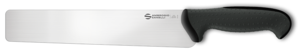 Couteau à pâtes - pointe carrée avec manche noir, gamme Tecna par Ambrogio Sanelli
