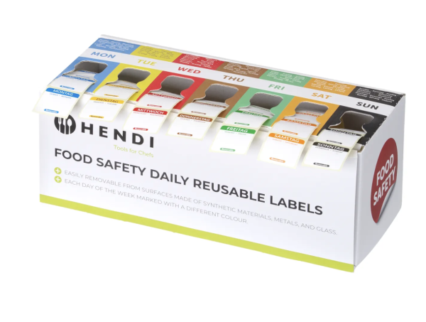 Set di Adesivi per la Sicurezza Alimentare HACCP con Dispenser