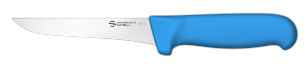 Coltello disosso stretto cm. 14 manico blu Linea Supra di Ambrogio Sanelli 