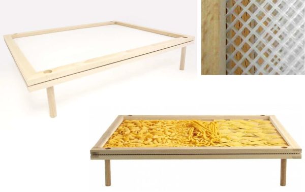Telaio secca pasta impilabile in legno di faggio