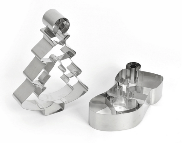 Set 2 Tagliabiscotti Christmas Glass Cookie