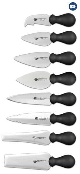 Set de 8 couteaux à fromage professionnels d'Ambrogio Sanelli