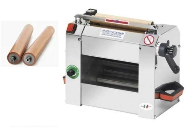 Sfogliatrice Professionale SF220L Monofase con rulli in legno 22 cm di Roga