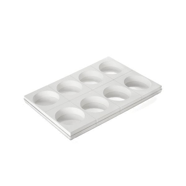 Stampi in silicone Tor135 H50 – 8 pcs di Silikomart Professional.