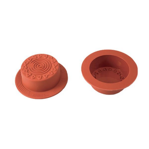 Stampi in silicone Mooncake Ribbons – 12 pcs di Silikomart Professional.
