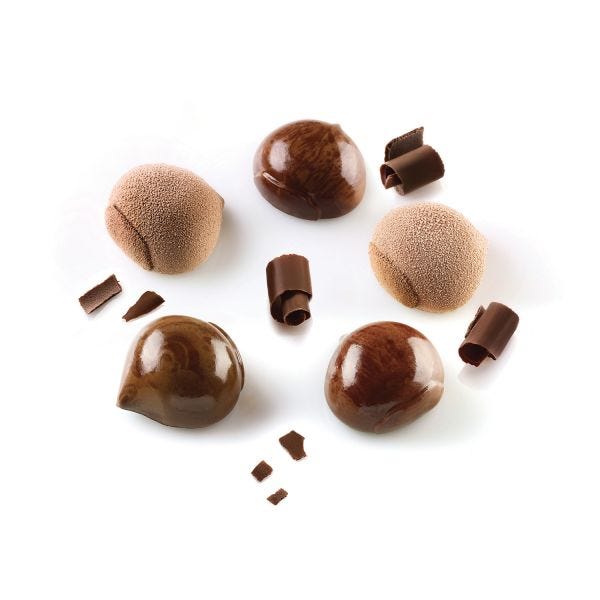 Silikomart Professional Silicone Molds: Marron Glacé 30