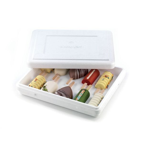 Take Away Box in polistirolo – 100 pcs di Silikomart Professional.