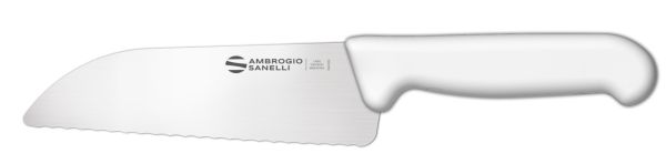 Couteau à pizza cm. 16 poignées blanches ligne Supra de Ambrogio Sanelli