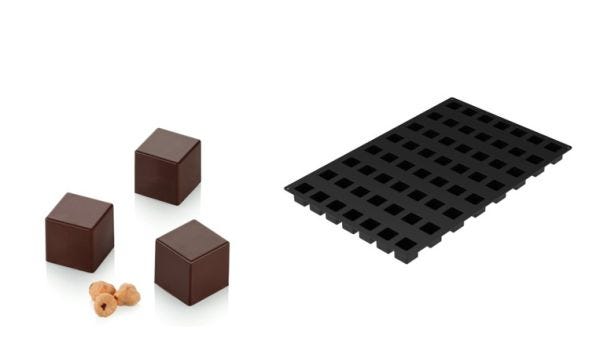 Stampo in silicone SQ100 CUBO di Silikomart Professional
