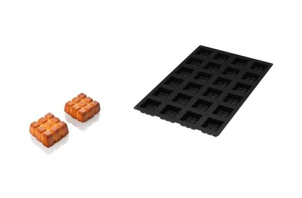 Stampo in silicone SQ112 SQUARE WAFFLE di Silikomart Professional