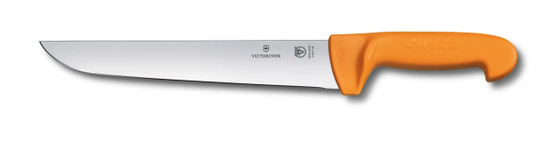 Couteau français - boucherie pour la découpe de la viande 24 cm manche jaune de Swibo