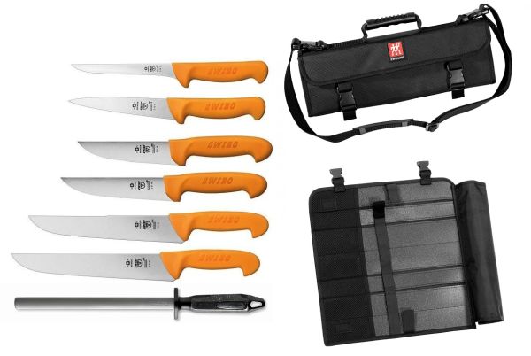 BUTCHER CASE - IL MACELLAIO with Swibo knives and Dick diamonded sharpener