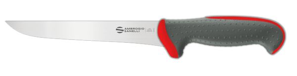 Coltello disosso stretto cm. 16 manico rosso Linea Tecna di Ambrogio Sanelli