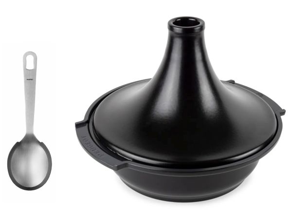 Atlas Tajine for All Heat Sources + Spoon – Black Color Ø 30 cm