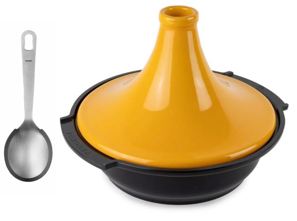 Atlas Tajine for All Heat Sources + Spoon – Yellow Color Ø 30 cm