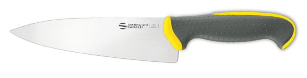 Couteau de cuisine lame cm. 16 poignées jaunes ligne Tecna par Ambrogio Sanelli