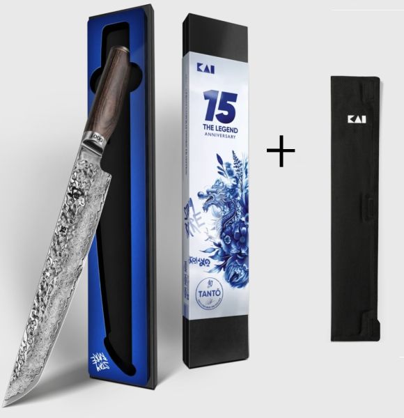 Coltello Tantō KAI Shun Premier Tim Mälzer TDM-1785 The Legend – Edizione Limitata 15° Anniversario + PROTEZIONE MAGNETICA
