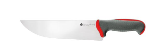 Coltello affettare lama cm. 26 manico rosso Linea Tecna di Ambrogio Sanelli