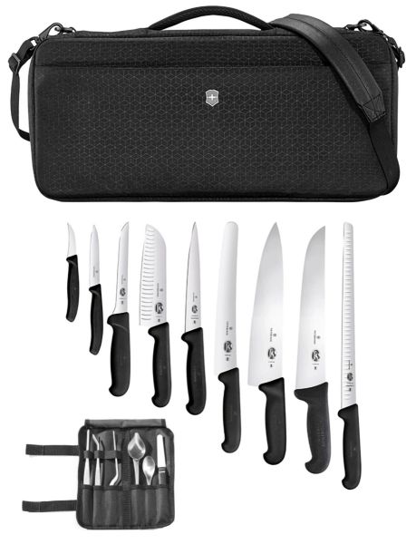 Valigetta Edge Elite di Victorinox: 9 coltelli + 6 accessori Chef