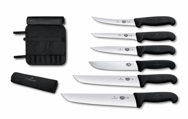 Set Norcino di Victorinox: Valigetta completa di 6 Coltelli Linea Fibrox